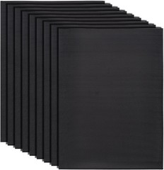 BENECREAT 10 Sheets Fursuit Eye Mesh, 11.8×8.6inch 11.8×8.6inch-0.5mm, Black
