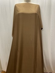 100% Luxurious Silk Habotai Taupe Brown Fabric By The Yard 44 “Wide