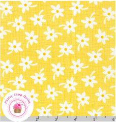 Kaufman BASKET OF BLOOMS 20490 140 Yellow ZIMMERMAN Quilt Fabric 30’s REPRO