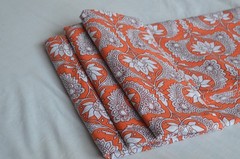 10 Yard Floral Hand Print Running Fabric 100%Cotton NO DUTY CHARGES 100%✅ZK-15
