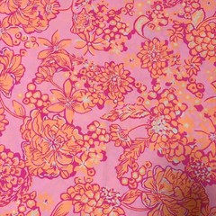 Lilly Pulitzer Cotton Poplin Fabric Mandevilla Baby Days Bloom 36″ X 57″
