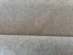 100% Linen Yarn Dyed Fabric, 220gsm/6.5oz., Mill Washed Café, Swatch Available
