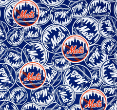 MLB – New York Mets Blue Fabric – 18″ x 58″ –