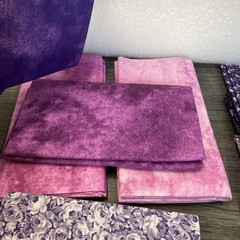 12 Quarter Flats 100% Cotton Jo-Ann Fabric Sewing Quilting NOS Patterns Purple