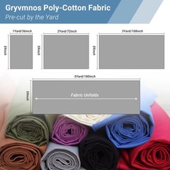 12oz Heavy Duty Cotton Canvas Fabric by The Yard, Thickend Natural Cotton Duc…