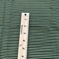 JoAnn Fabric Thin Green and Gold Striped 27×42″ School Uniform VTG Men Suiting