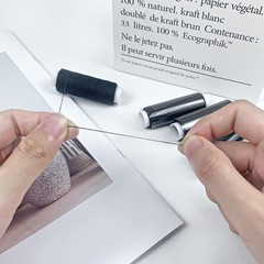 20 PCS Hair Needle and Black Thread Kit for Making Wig, Big Medium