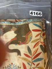 Fabric Lot 1 Yd 58 W Elephants Jacquard Tapestry Upholstery Ethnic Heavy