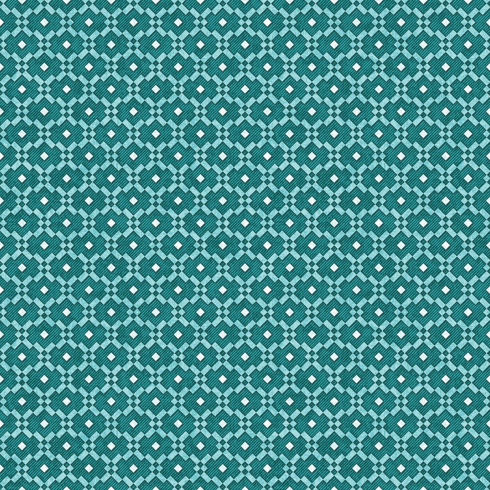 Teal Patchwork Wander Lane 2 by Nancy Halvorsen for Benartex BTY 36 x 43 Inches