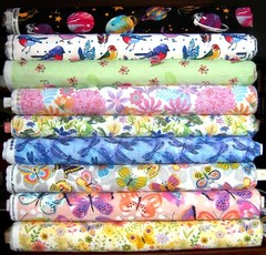 Cotton Flannel Butterfly Dragonfly Birds Frogs Watercolor Planets bug FQ HY BTY
