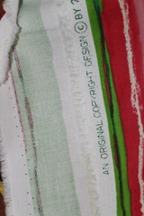 Sewing Fabric Home Dec Decor 59″ x1/2 yd Zepel Bright multi-color summer stripes