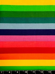 Tina Scrap Stripes Rainbow Colorful FABRIC 9″x21″ COTTON Pride LBGT
