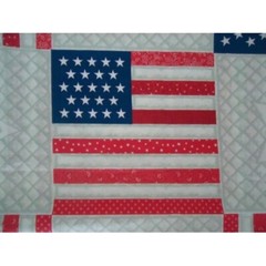 Daisy Kingdom For Quilters Fabric Stars Stripes Faux Flag Star Fabric 2.5 Yards