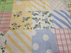 Loralie Designs Precious Patchwork Pastel Crib Quilt Fabric Panel 36″x44″
