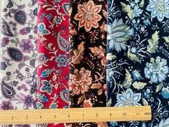18×22 Quilting Cotton Fabric Bundles 8 PCS Paisleys Precuts for Sewing Craft