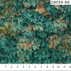 Autumn Breeze Cotton Quilt fabric Northcott 28059-66 Leaves Teal Tonal