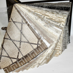 Big FABRIC SAMPLE BOOK Metallic Nuances GOLD QUARRY ✳Sparkle✳ 48pcs LOT Fancy