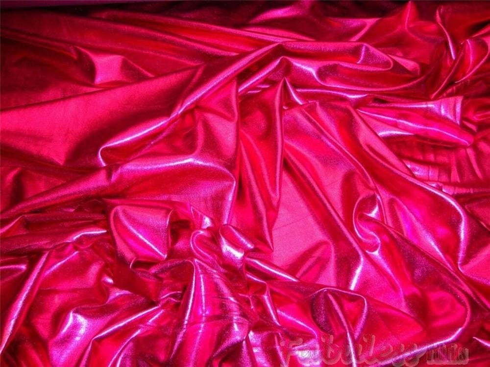 FUCHSIA FOIL SPANDEX COSTUME FABRIC STRETCH 58″/60″ WIDTH