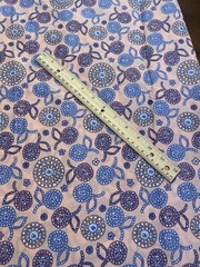 Peachy Pink Cotton Fabric Free Spirit Westminster Fibers Indigo BTY 44 Knitters