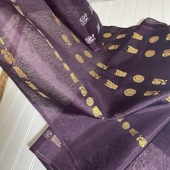 SILK Dark PURPLE FABRIC 1 Yard x 22 Inches Wide or 36 Inches x 22 Wide