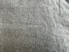 Lot of 3 1/2 Yards x 62” Solid Medium Gray Heavy Cotton Flannel