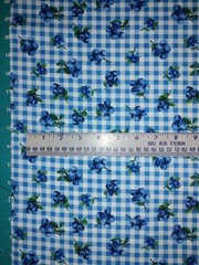 Blueberry Cotton Gingham Fabric Summer Picnic Table Cover Blueberry Preserves