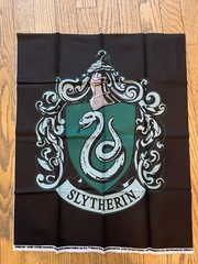 Fat Qtr of Fabric: Slytherin Crest by Camelot Fabrics OOP