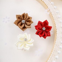 Ximimark 100 pcs Mixed Colors Fabric Flowers, DIY Headwear Costume Accessory