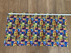 Rare VTG 90s Halloween Patchwork Block Design Fabric 3 pcs-Retro-Ghosts, Blk Cat