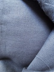 3 Yard Lot Ocean Blue Linen Fabric