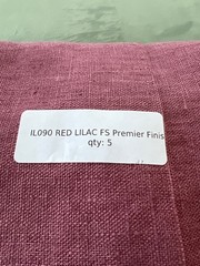 Fabrics Store Out Of Print Linen 5 Yds Red Lilac Vuillard Artist Series heavy