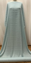 100% Silk Crinkled Crepe De Chine Light Teal Blue Fabric By The Yard 48″ Wide