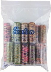 yueton 20 Spools 120 Yard Per Unit Gradient Color Rainbow Polyester Assorted