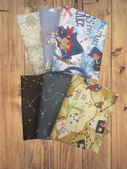 Assorted Pirate Themed Flat Fold Assortment 18 Yard Bundle Cotton Fabric