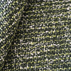 Vtg MCM Knoll Upholstery Fabric “Rebel” Malachite Boucle Green Textured 8.8 yds