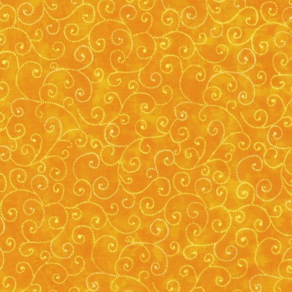 Moda Marble Swirls # 9908-13 Bright Yellow Scrolls