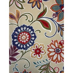 Richloom Floral Outdoor Fabric Remnant 18×72 Printed Polyester Pillow Material