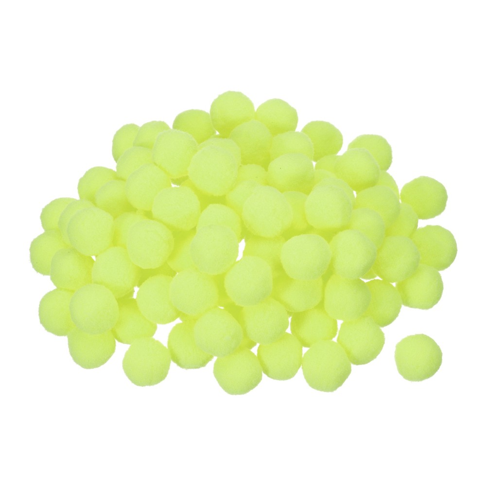 Pom Felt Balls Fabric 1cm 10mm Neon Green for Crafts Project DIY 100 Pcs