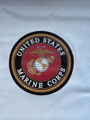 1 Small United States Marine Corp Quilt Block Veteran Military Seal #4 4.5″ Logo