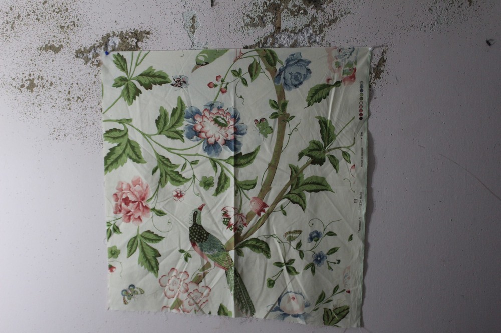 Titley and Marr, Paradiso, Floral with Birds and Butterflies, 26.50″ W X 28″ L