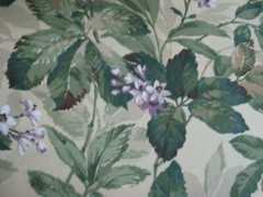 1 of 4 yds SOLARIUM Outdoor Fabric Polyester Canvas 7907 Purple Botanic 54″x 36″
