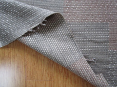 Zak & Fox MARINER Linen Blend Slub Charcoal Tan Rust Beige Thread Fabric 2yds+