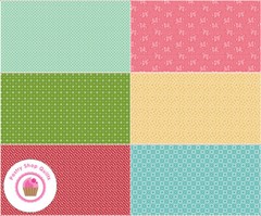 Riley Blake GRANNY CHIC C8525TWO 6 in 1 Quilt Fabric PANEL 36″ x 44″ LORI HOLT