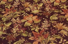 RICHLOOM WENTWORTH BURGUNDY RED FLORAL LINEN CURTAIN FABRIC BY THE YARD 54″W