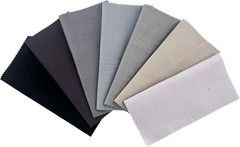 Gray Solid Cotton Fabric Charm Pack 5″ X 5″ Precut Quilt Squares, 42 Pcs (7 Shad