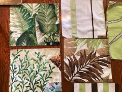 WALFAB 12 pcs Tropical & Stripes 11 1/4 x 12 3/4″ Fabric Samples