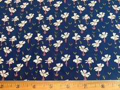 1930s Repro Pink Floral PENNY ROSE SWEET STEMS Riley Blake Cotton Fabric FQ