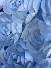 Maci LIGHT BLUE 3D Floral Polyester Satin Rosette on Mesh Fabric by the Yard –