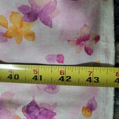 Studio 8 Quilting Treasures Fabric Watercolor Floral Lot 2 Pink Purple 109×43