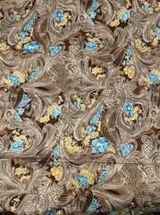 AMERICAN HERITAGE Robert Kaufman 1/2 Yard (18” X 45”) Brown Teal Cotton Fabric
